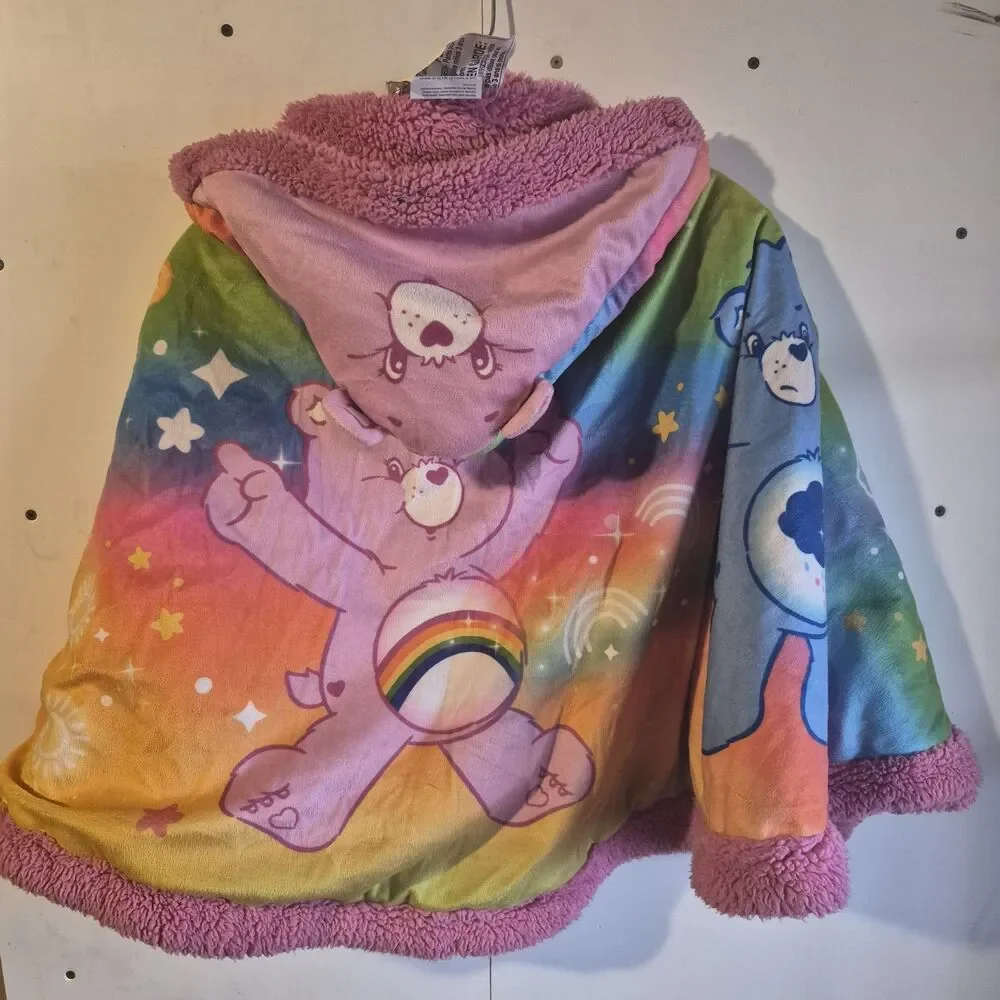 Toddlers Care Bears Hooded Towel Small Size